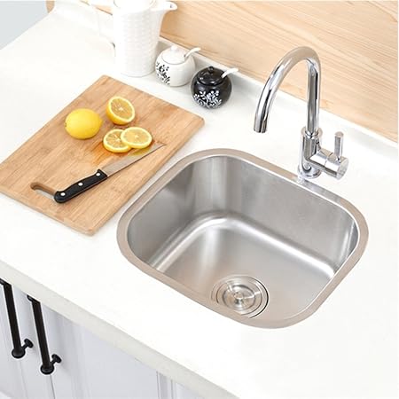 Amazon キッチンシンク 蛇口付き 台所の流し台 304ステンレス製流し台 41 36cm キッチンシンク