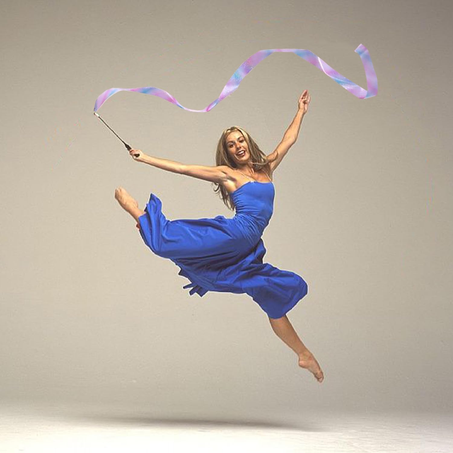 Nastri Ginnici Rosa 2m per Danza Ginnastica Ritmica Sportiva Bambini Adulti
