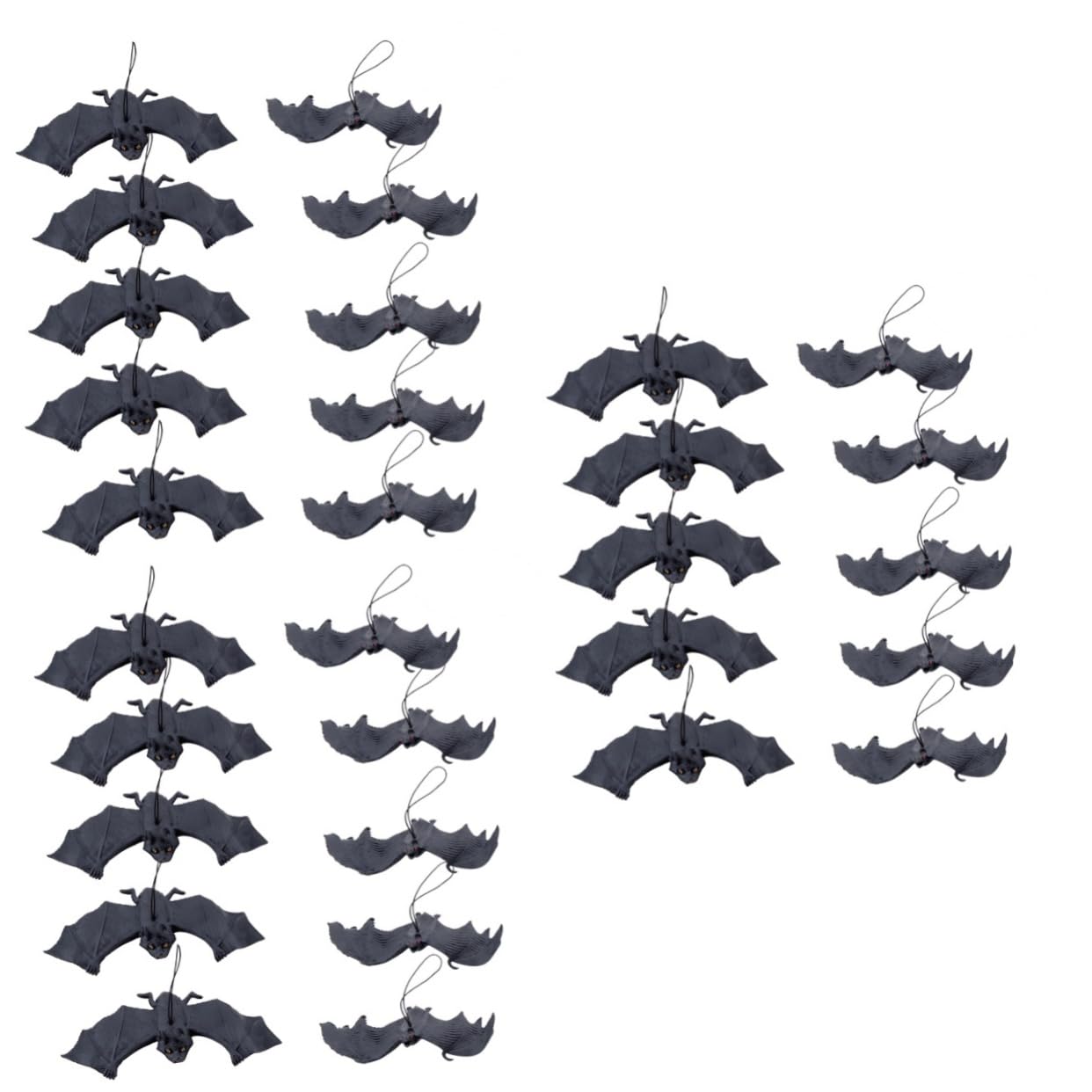 TOPBATHY 30 Pz Decorazioni Di Halloween Pipistrelli Di Halloween Appesi Pipistrello Sospeso Decorazioni Di Pipistrelli Appesi Modello Di Pipistrelli Di Halloween Giocattoli Black