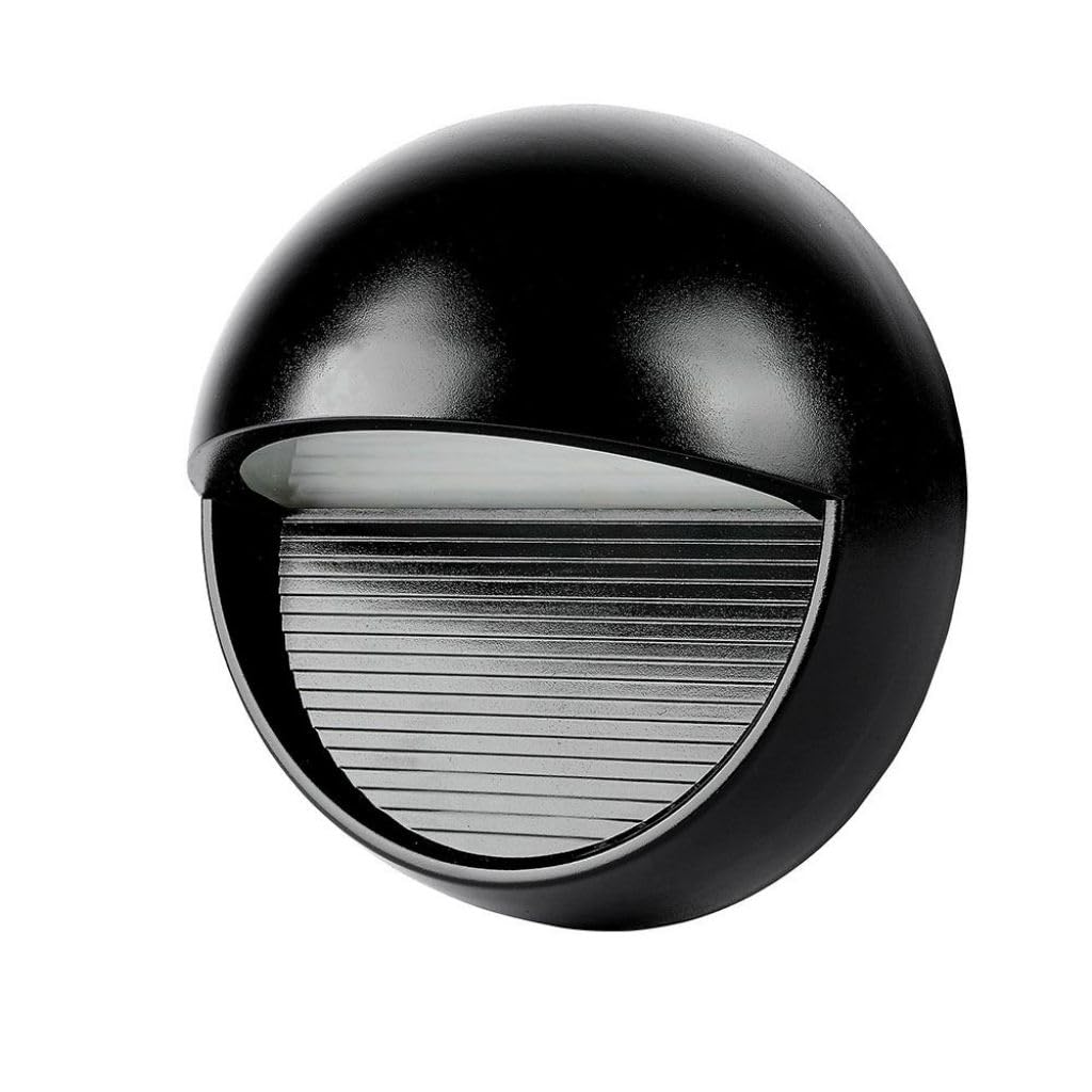 V-Tac Black Vt-1182 3W Led Step Light Colorcode:3000k Body Round