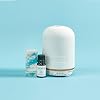 NEOM Organics Wellbeing Pod Essential Oil Diffuser & Bedtime Hero Oil Blend 0.33fl oz Ultrasonic Aroma with Ceramic Cover, LED Light & Timer, Rose