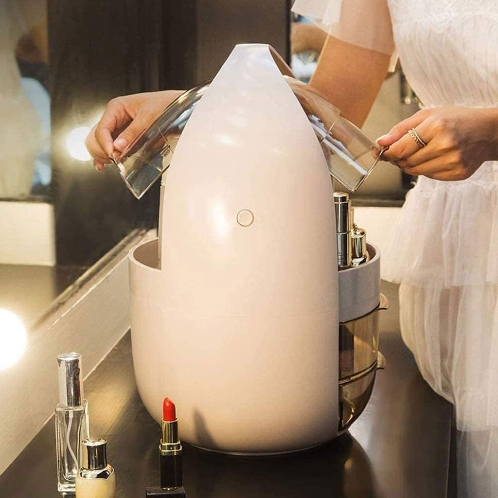 Makeup Organizer, Cosmetic Display Case, Countertop Organizer, Clear Cosmetics Storage Box, Suitable for Bathroom and Bedroom, Travel