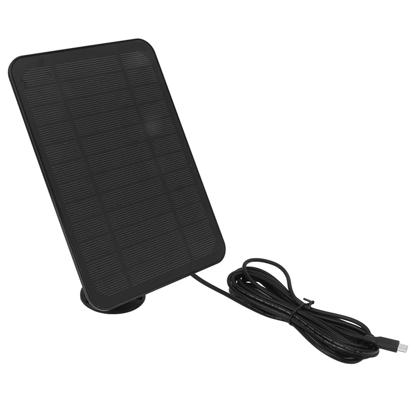 4W 5V Solar Panel for Arlo for Ring for Blink Security Camera IP65 Waterproof Solar Charger with 360 Degree Bracket Solar Panel Security Camera (Black)-image-6