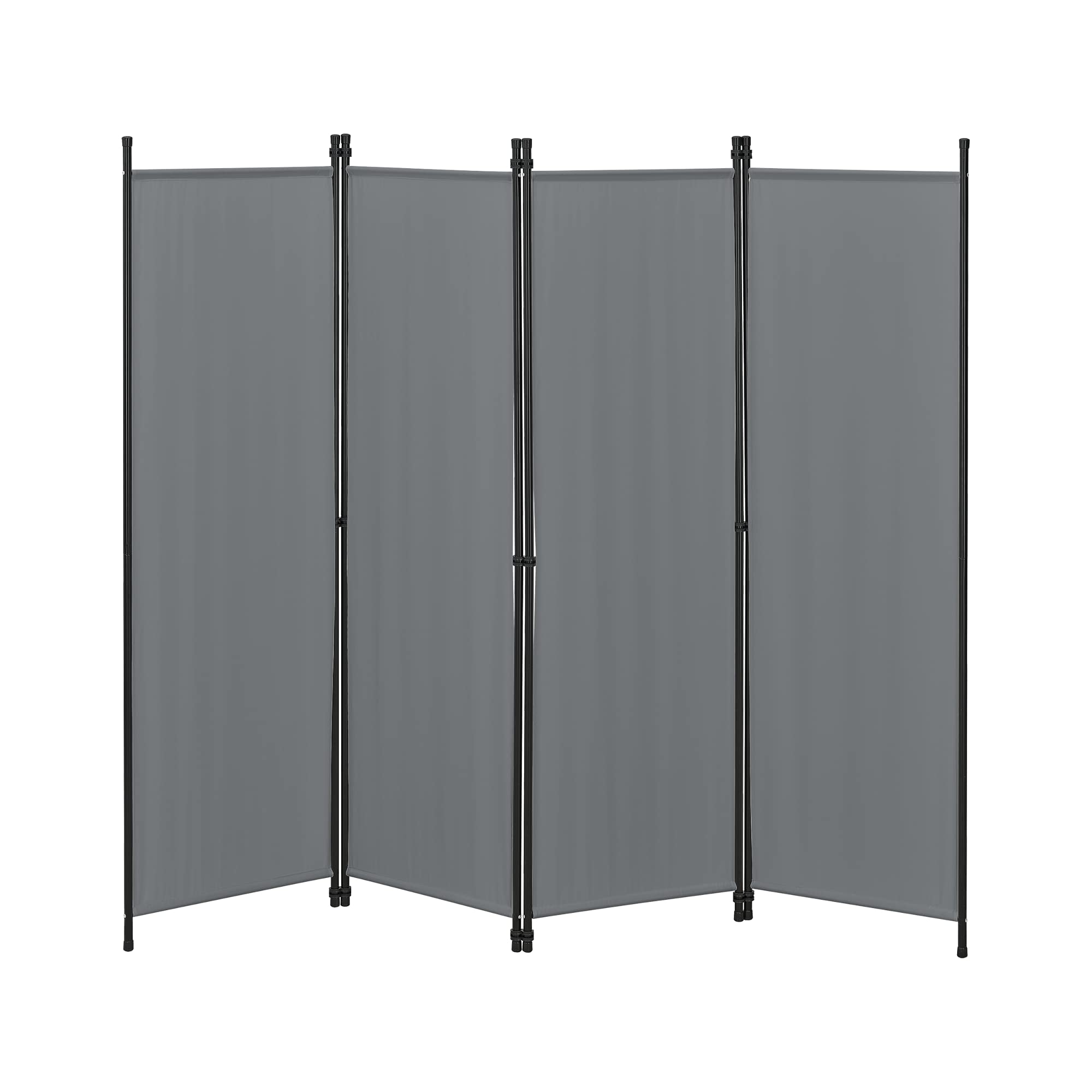 Raumteiler Huesca 4-teilig 200x171cm Paravent Trennwand 4-TLG. Sichtschutz Stellwand Spanische Wand Dunkelgrau