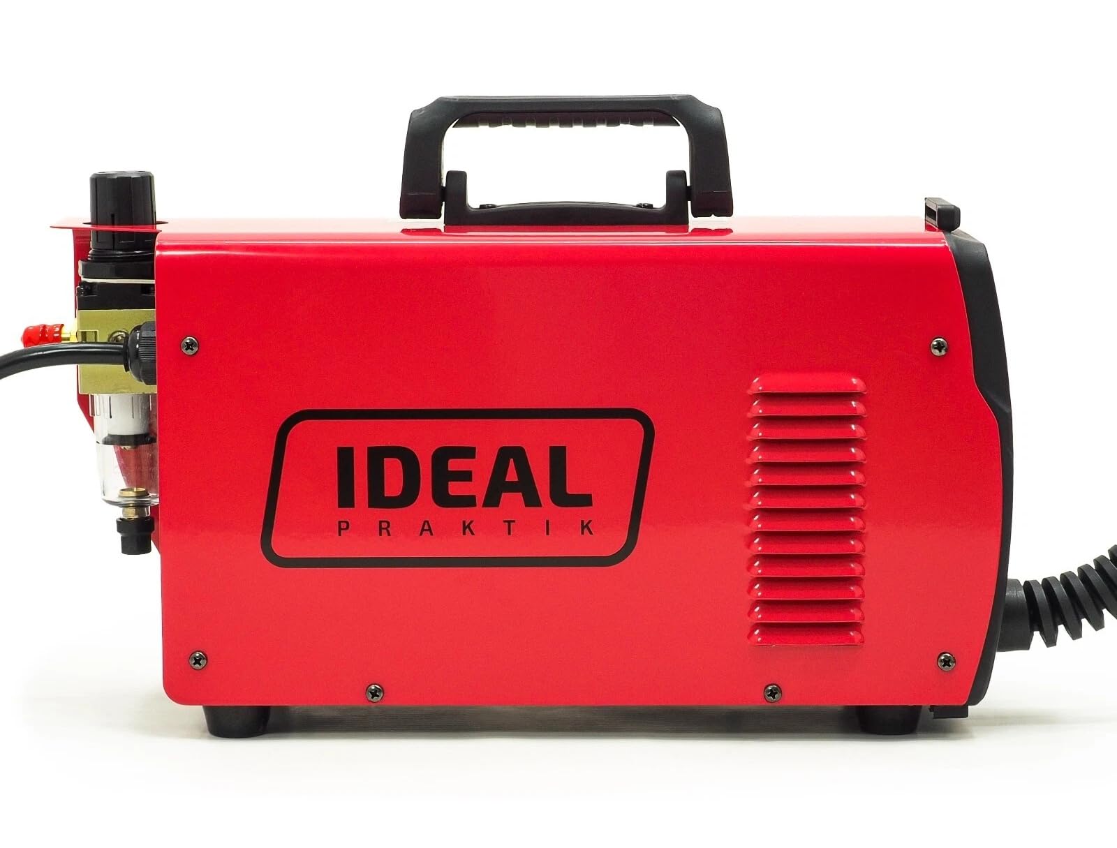 Ideal cortador de plasma Praktik Plasma 41 LED, corte preciso hasta 16 mm con tecnología inversor, encendido RF y 20-40 A a 230 V