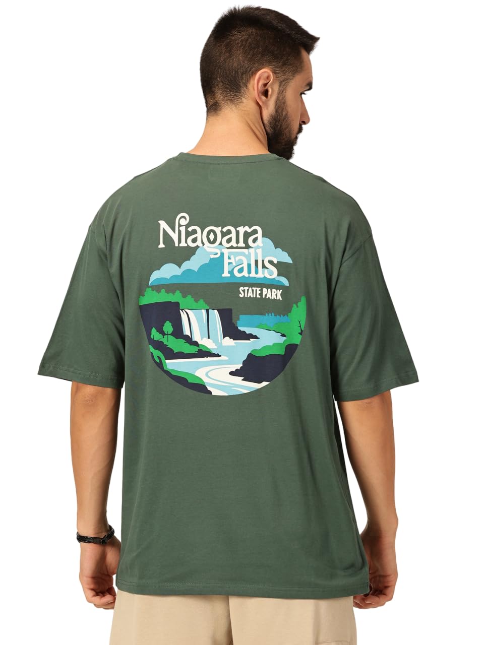 Thomas Scott Men's | Graphic | Half Sleeve | Oversized Fit | 100% Cotton | Crew Collar | Casual Tshirt