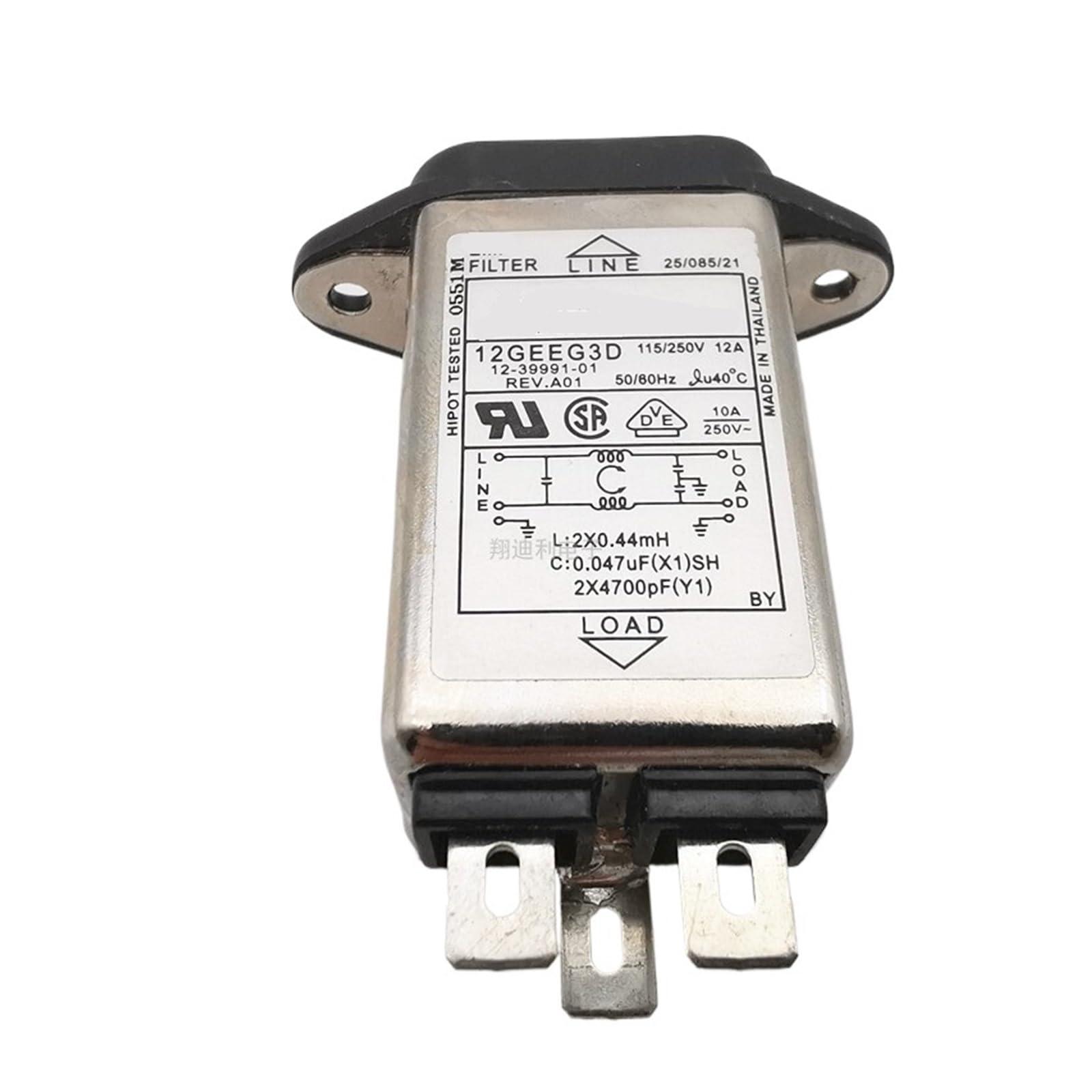 Interruptor con filtro de potencia 10A evita ruidos electricos molestos en equipos 220V
