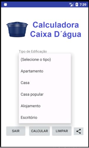Calculadora Caixa D'água