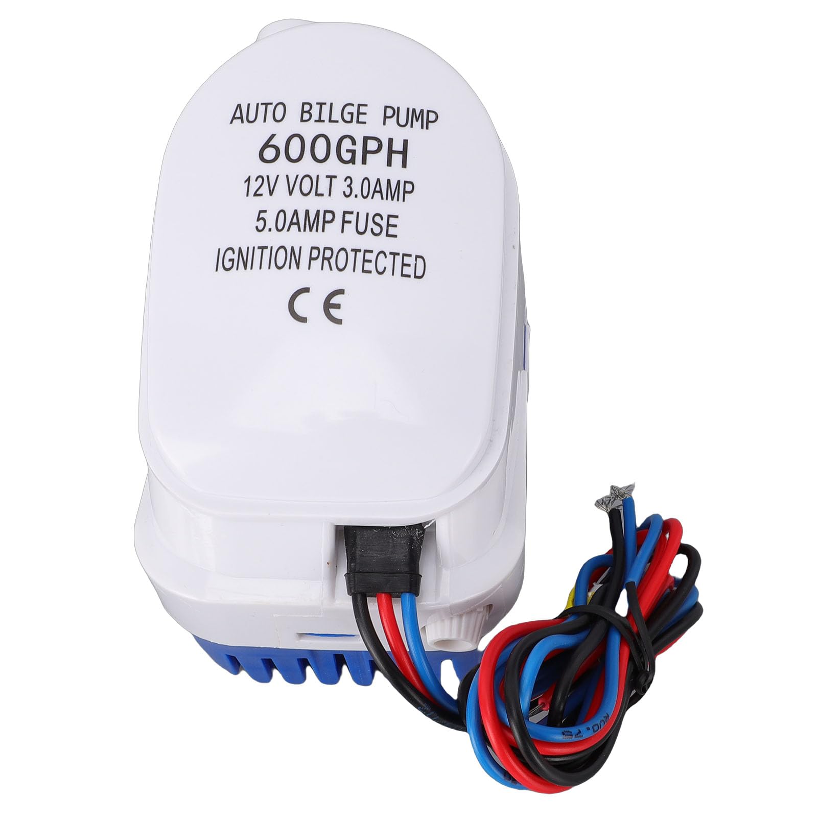 Pompa di Sentina Automatica 12V 600GPH con Interruttore a Galleggiante, Pompa 'acqua Sommergibile per Barche con Uscita da 3/4 Pollici, Filtro Rimovibile e Controllo Elettronico, Robusta