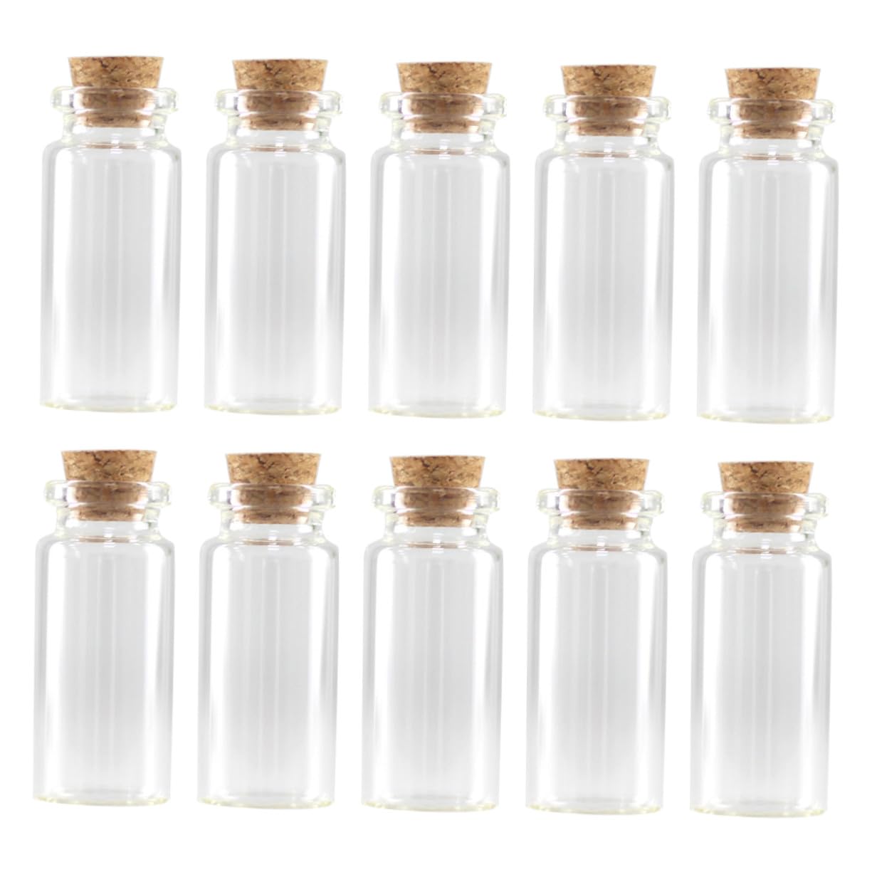 100 Stück Klarglasflaschen mit Korken 3ml Kleine Aufbewahrungsdose aus Glas Leichter und Angenehmer Griff für Dekoration und Haushalt