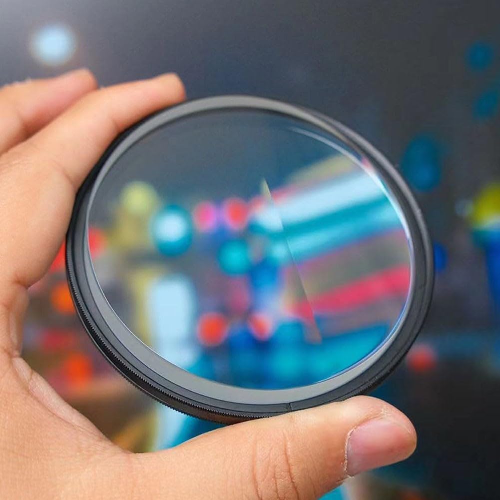 Filtro per effetti speciali, 82 mm in vetro con effetto mosso, filtro UV per fotocamera DSLR Fotografia, strisce di luce creative, schermo incrociato