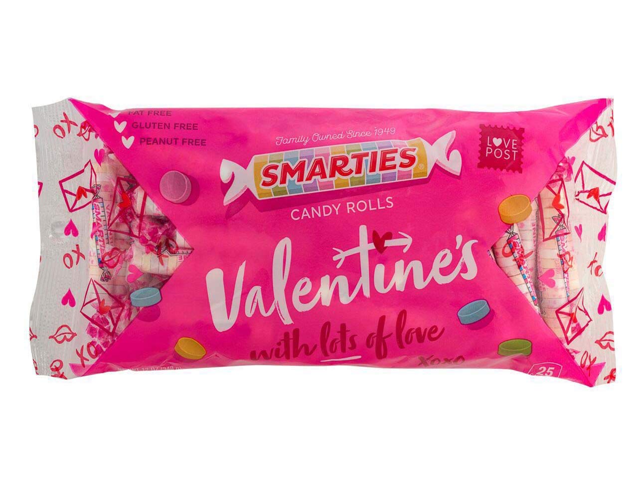 Valentine's Candy Rolls, 12 Ounce