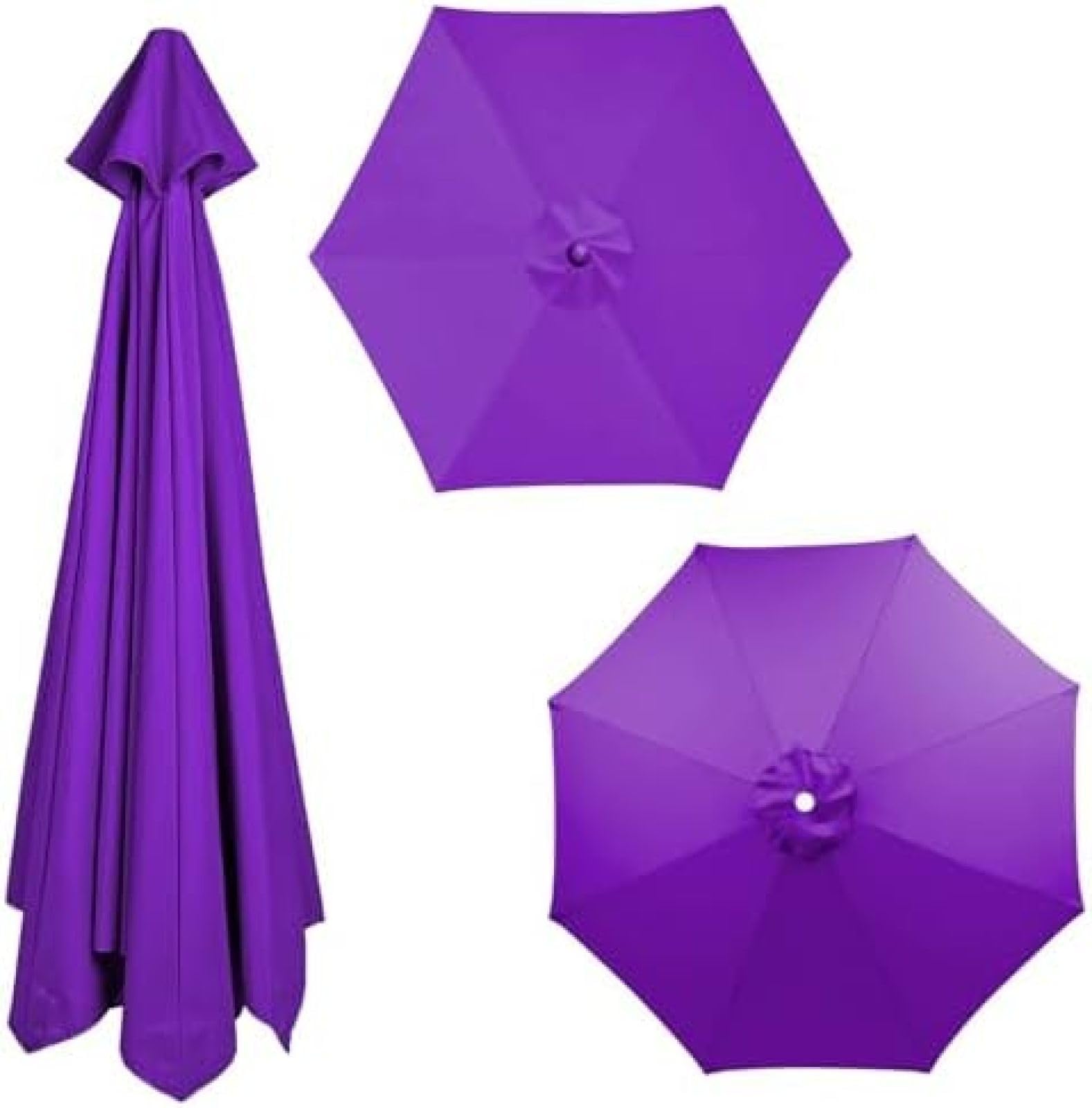 Copertura di ricambio per ombrellone a 8 bracci, protezione dai raggi UV, impermeabile e traspirante, perfetta per esterni patio e piscina, design durevole ed elegante