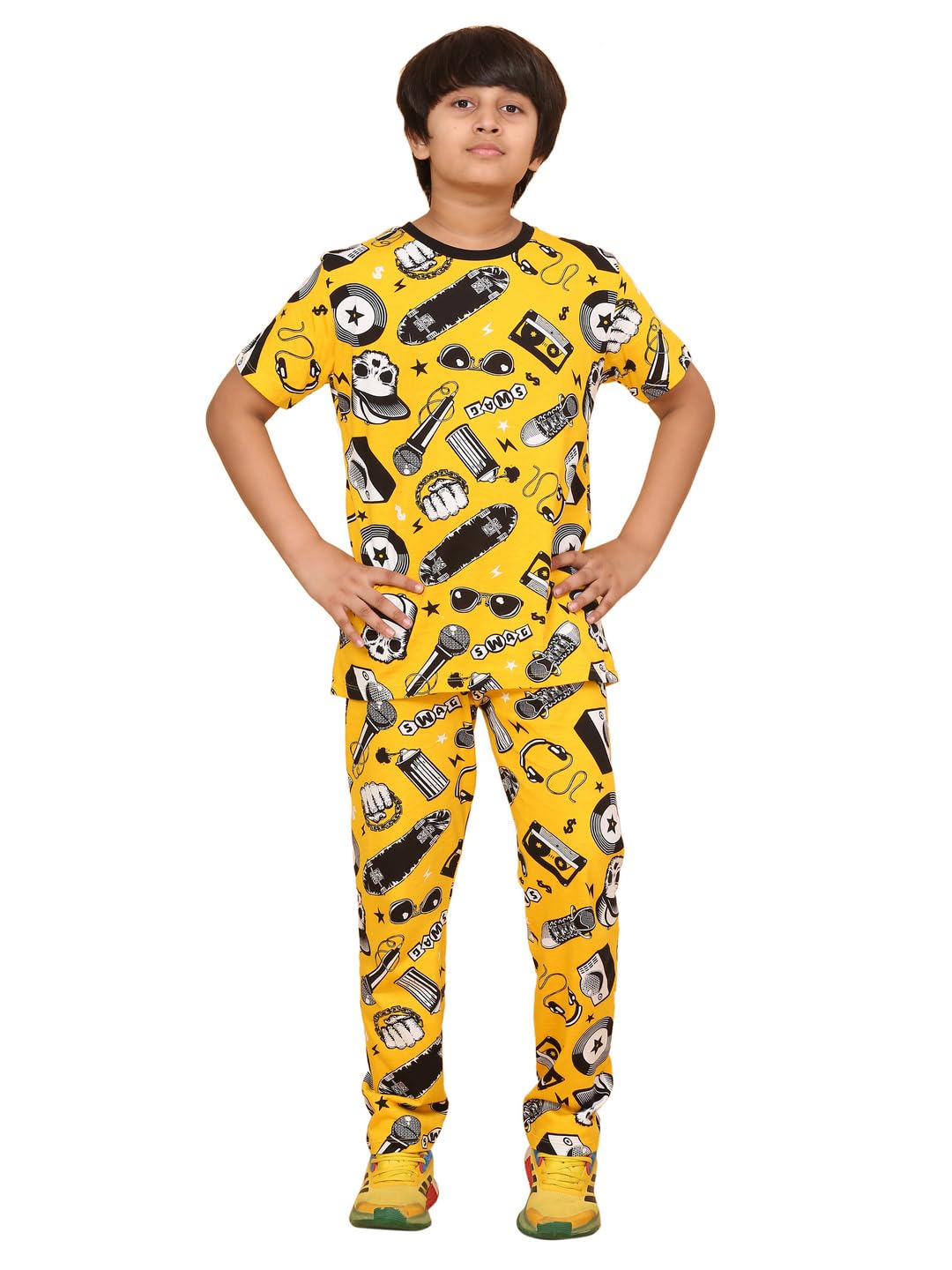 Ninos DreamsBoys Cotton Coord Set/Boys Night Suit/Boys Loungewear/Boys Night Dress