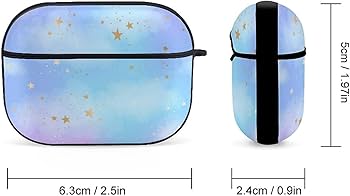 Amazon | 星 星柄 かわいい 宇宙 ブルー AirPods Pro2 ケース 2022年9