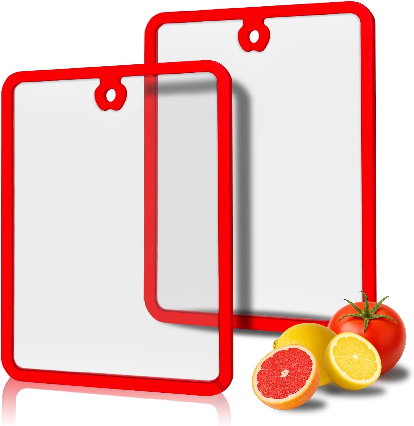Glass Cutting Board,Tempered Glass Cutting Board for Kitchen Counter,Chopping Board with Non-Slip Edges,Hanging Hole,Scratch Resistant,Heat Resistant,10×13.5 inch 2pcs Glass Cutting Board,Tempered Glass Cutting Board for Kitchen Counter,Chopping Board with Non-Slip Edges,Hanging Hole,Scratch Resistant,Heat Resistant,10×13.5 inch 2pcs