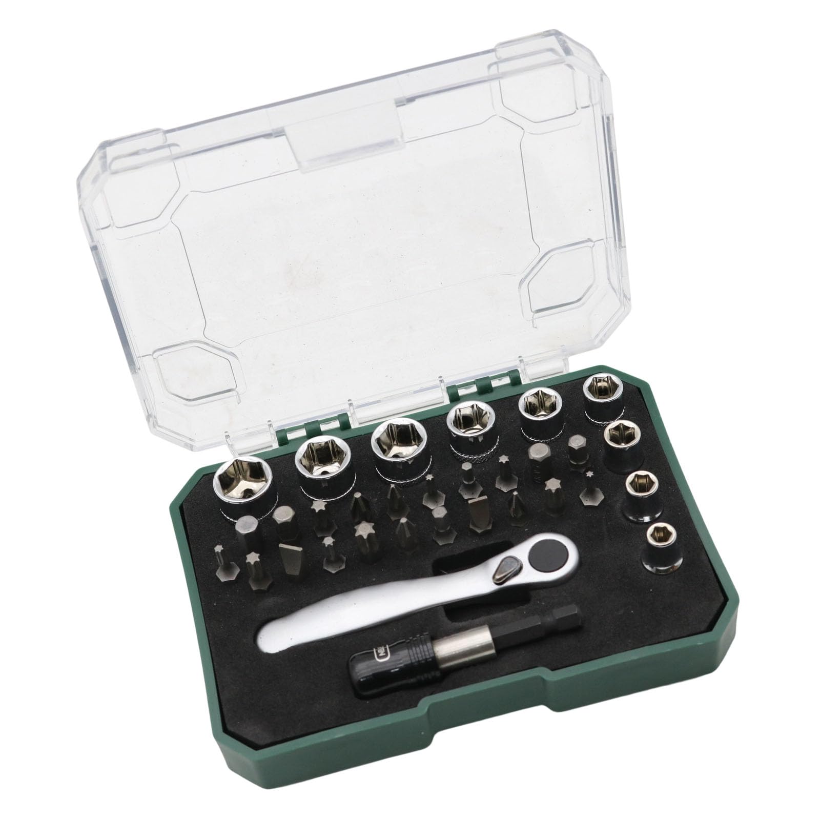 Maxtonser Portable 32 Piece Screwdriver Collection Contains Magnetic Hexagonal Shank And Carrying Case For Convenient Transport