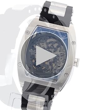 TY0284■【稼働】ARCA FUTURA アルカフトゥーラ スケルトン メンズ AT 自動巻き 腕時計 アナログ シルバー ゴールド ※分針破損あり ARCAFUTURA - アルカフトゥーラ - p091601