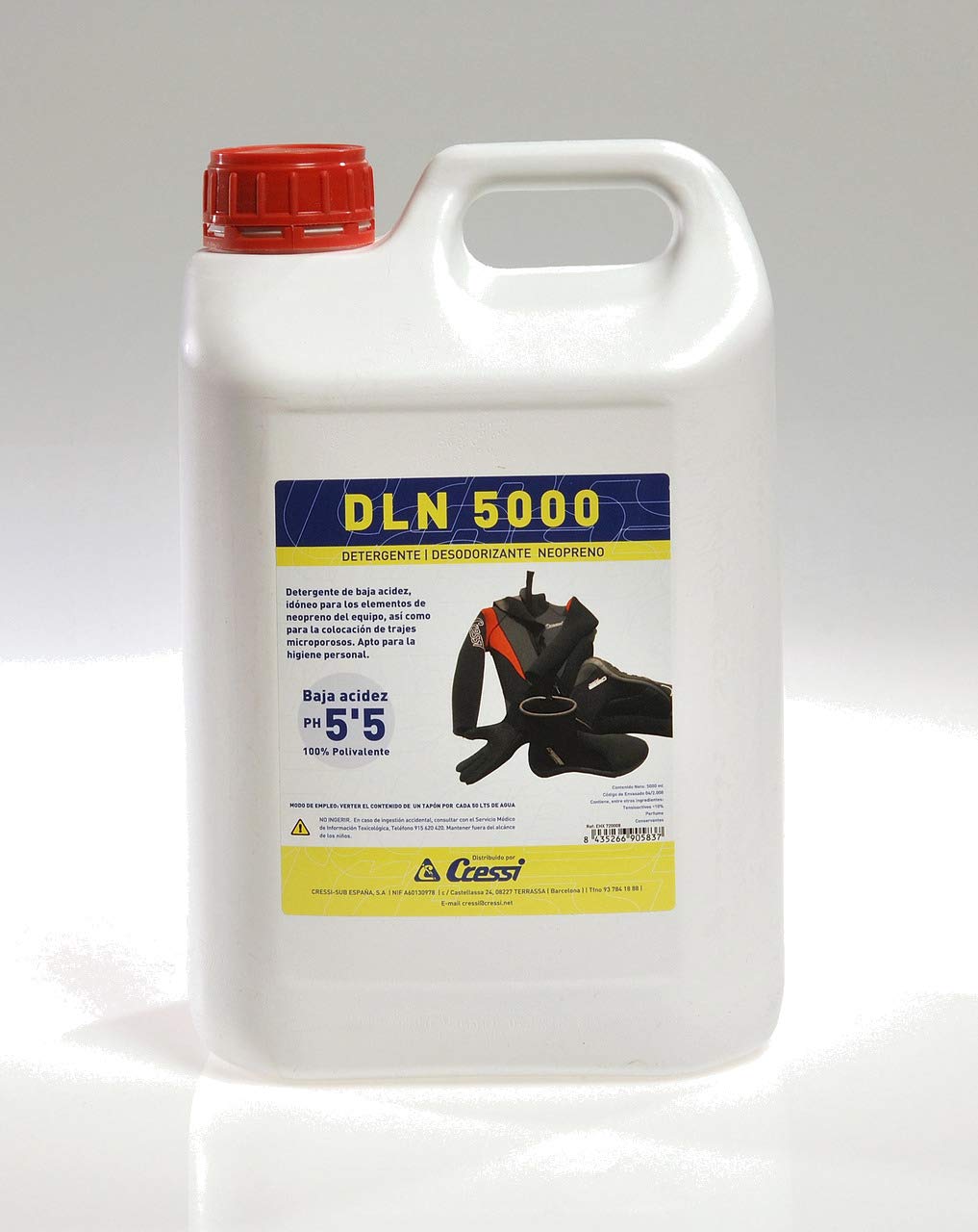 CRESSI - EHX 720008/391 : Detergente limpieza neopreno 5L DLN|5000