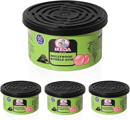 Ambientador de coche aroma de goma de mascar Latas orgánicas Eliminador de olores esencial Larga duración Fragancia fuerte Para armario del