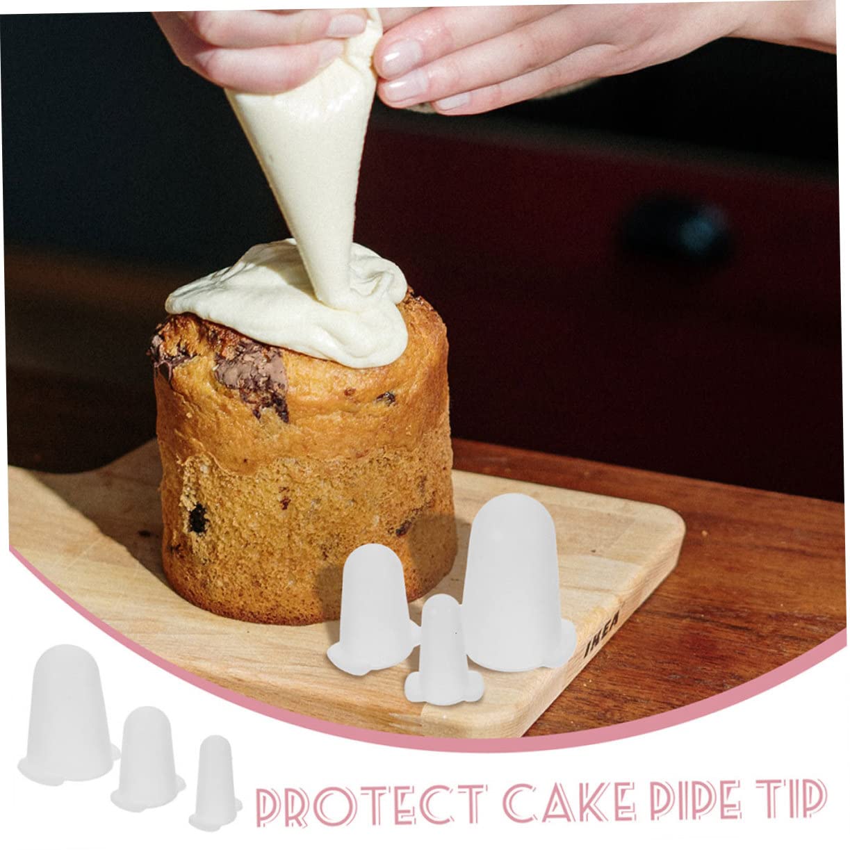 VALICLUD 6 pièces Couvre-Embouts de Douilles Pâtisserie Silicone Souple Protection Anti-Rayures pour Décoration Gâteaux Petit Moyen Grand Accessoires Réutilisables pour Poche à Douille