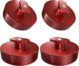 NICECNC Aluminum Jack Pad Jacking Lift Pad Puck Jack Point Compatible with Corvette C5 C6 C7 C8 GS Z06 ZR1 Red