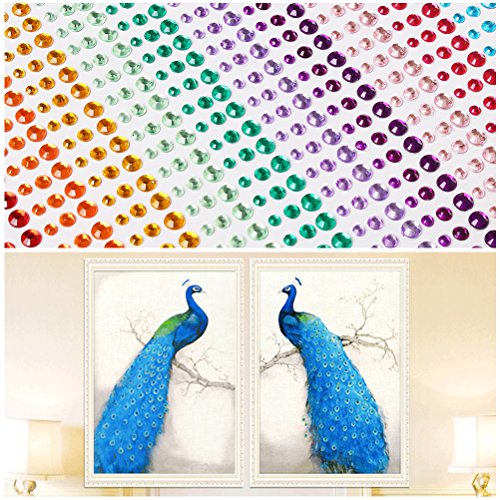 Ofoen 900 pezzi di strass adesivi da 3 mm, 4 mm e