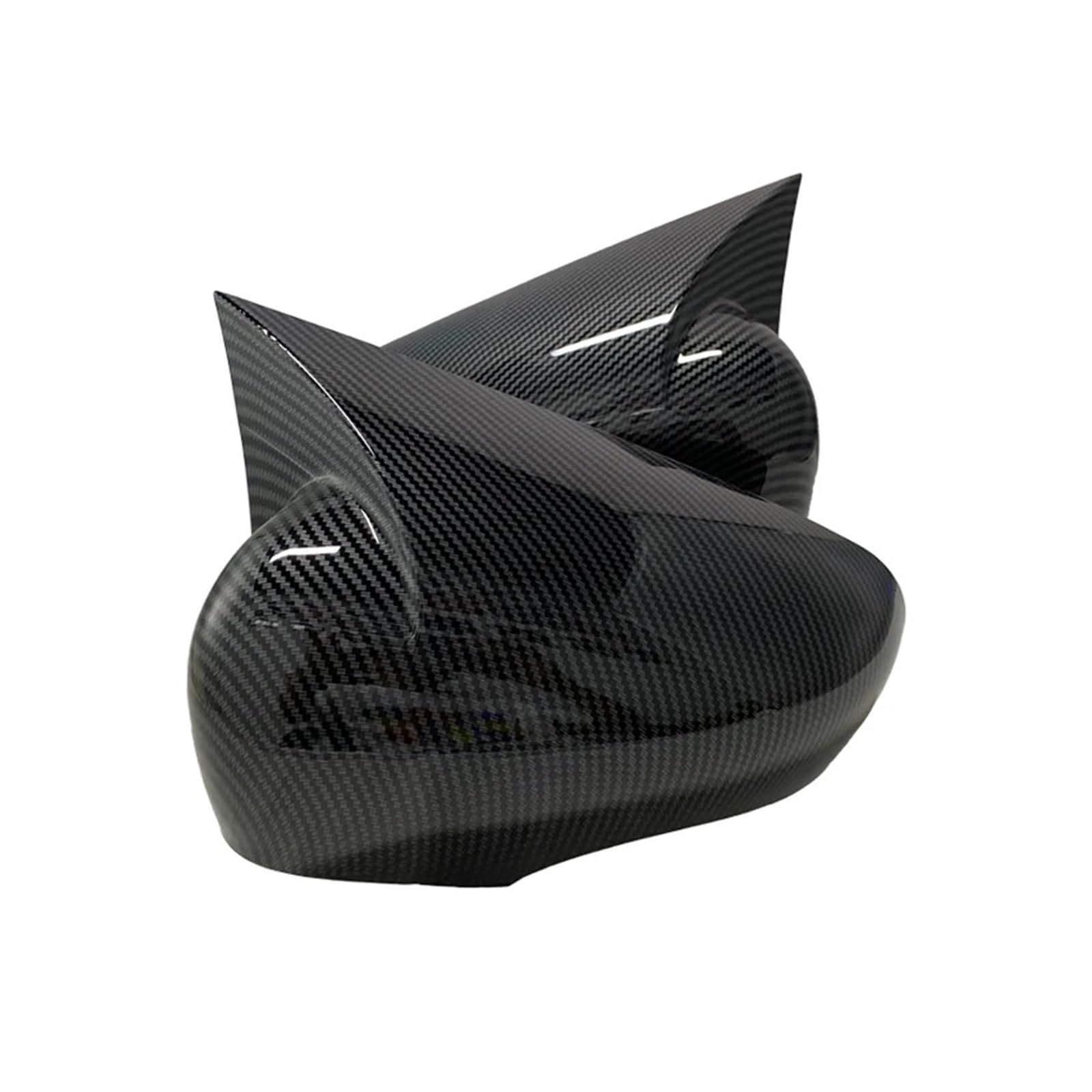 espejo retrovisor Para Renault Para Clio 4 Para MK4 Zoe Para Captur 2012-2019 Par de cubiertas espejo retrovisor lateral Cubierta(Glossy Black)