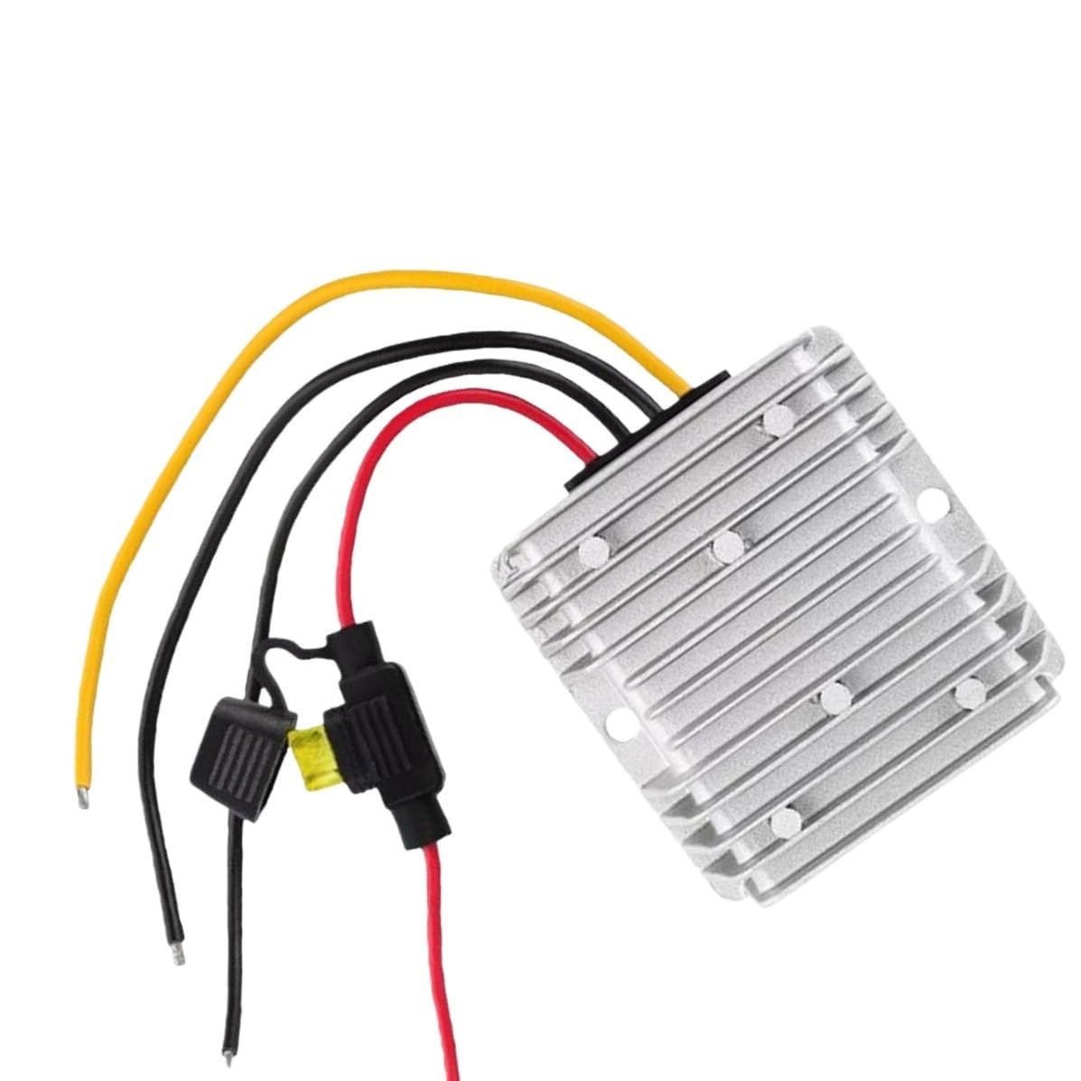 Raddrizzatore stabilizzatore di tensione 1 pezz0 da 48 V/36 V a 12 V 20 A, involucro in alluminio Convertitore step down da CC a CC