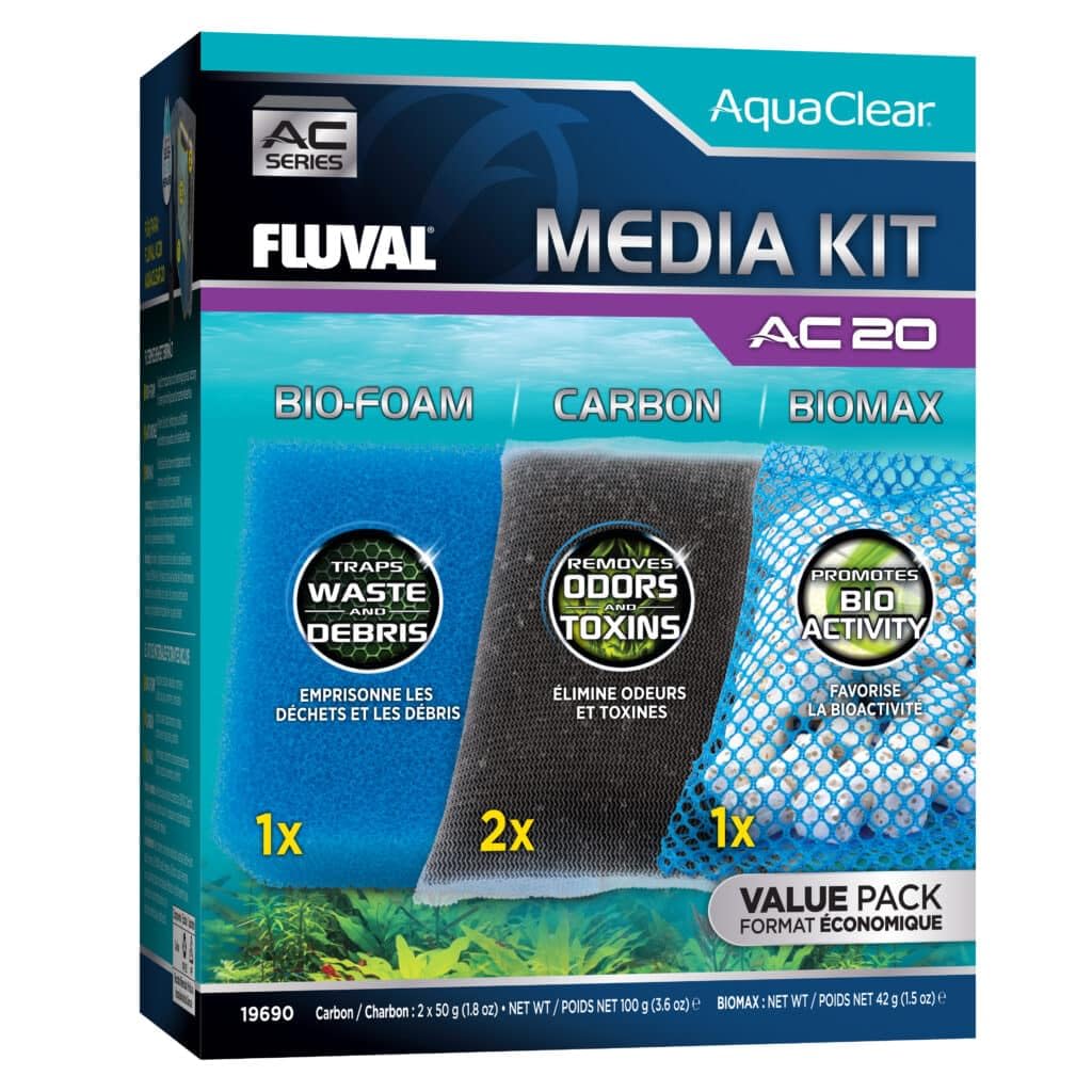 Fluval AquaClear AC20 Aquarium Backpack Filter Maintenance Kit