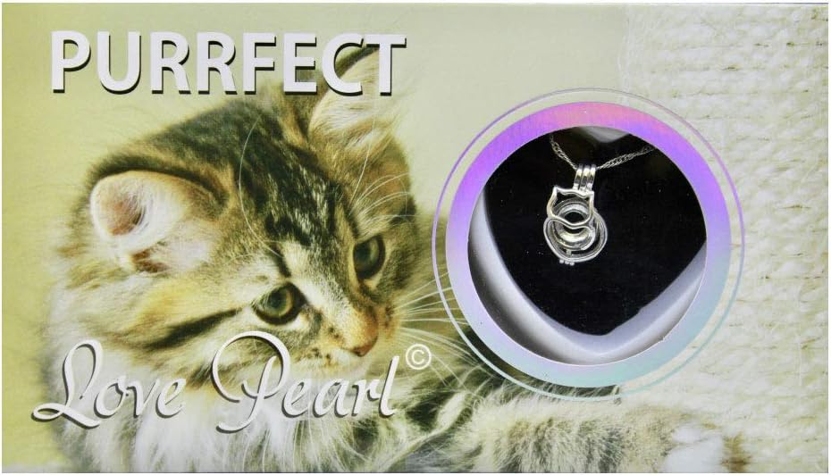 Love Wish Pearl Kit Chain Necklace Kit Pendant Cultured Pearl in Kit Set with Stainless Steel Chain 16'