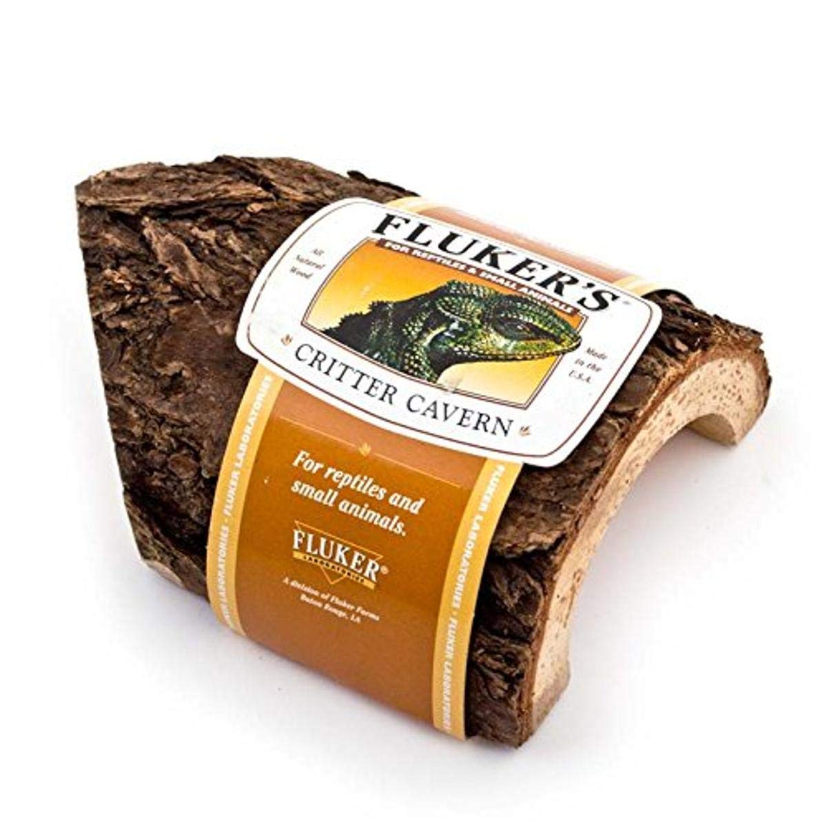 Fluker Labs SFK59009 Reptile Corner Half Log Hideout, Small
