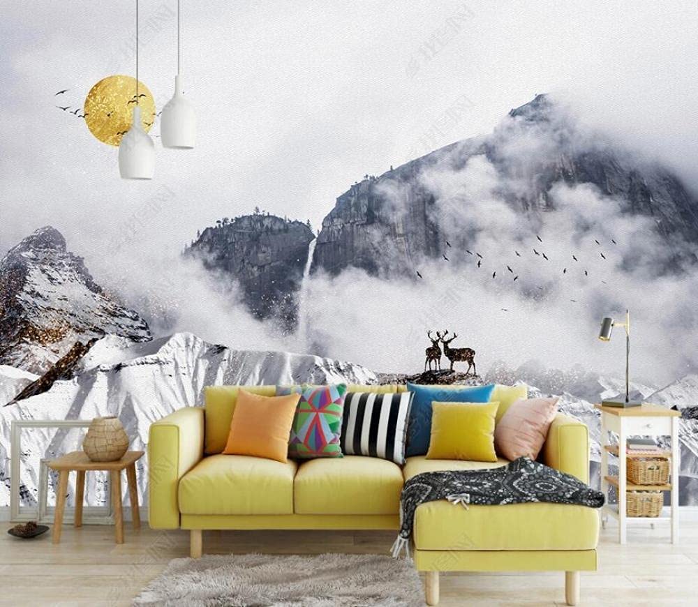 LIWI-Papier Peint Mural 3D Auto-Adhésif Ballon À Air Chaud Avec Ciel
