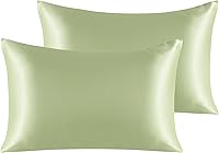 Vista 73 de NTBAY - Fundas de almohada de satén para cabello y piel, fundas de almohada sedosas de lujo con cierre de sobre.