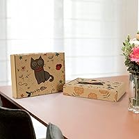 Vista 5 de Juego de 20 cajas de envío de 11 x 8 x 2 pulgadas, caja de cartón corrugado marrón para documentación, envío postal, negocios