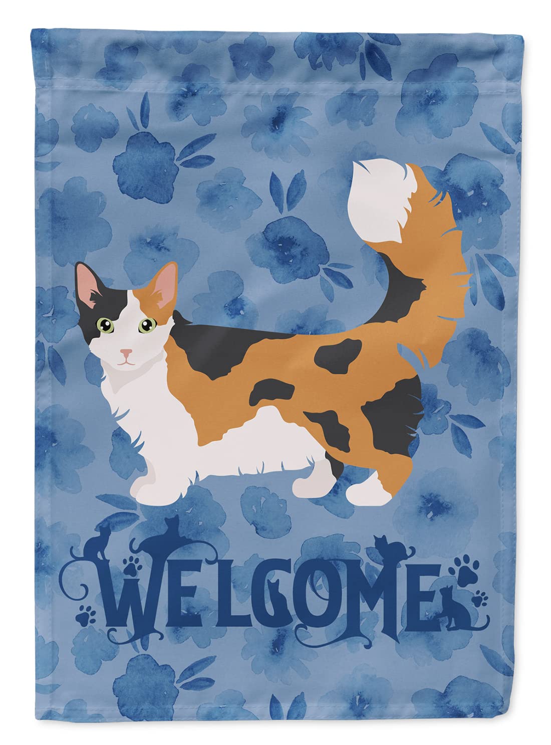 Drapeau bienvenue Skookum Cat grande taille pavillon de jardin multicolore en toile