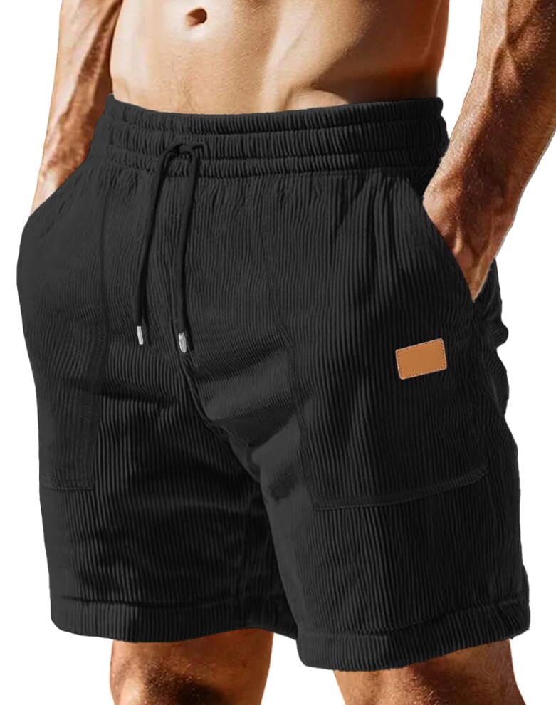 Sailwind Shorts for Men Corduroy Casual Elastic Waist