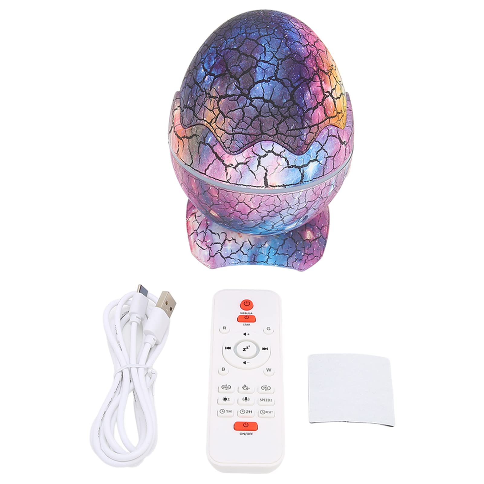 Cocoarm 3D Dinozaur Jajko Projektor Lampa, Bluetooth 5.0 Muzyka
