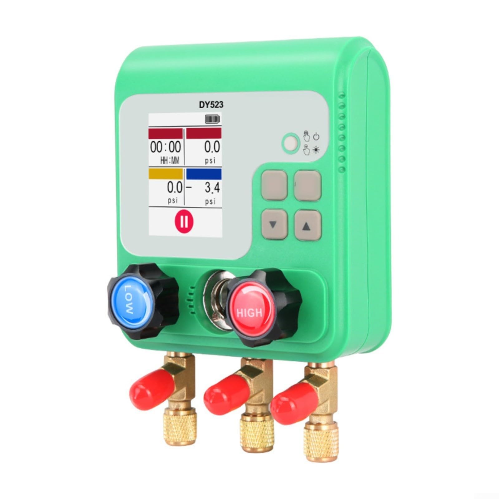 Digitales Vakuum-Manometer Für KFZ-Klimaanlagen, HVAC-Wartung & R12/R22/R134a, Präzises Druckmessgerät Mit Falthaken, 1 Stück