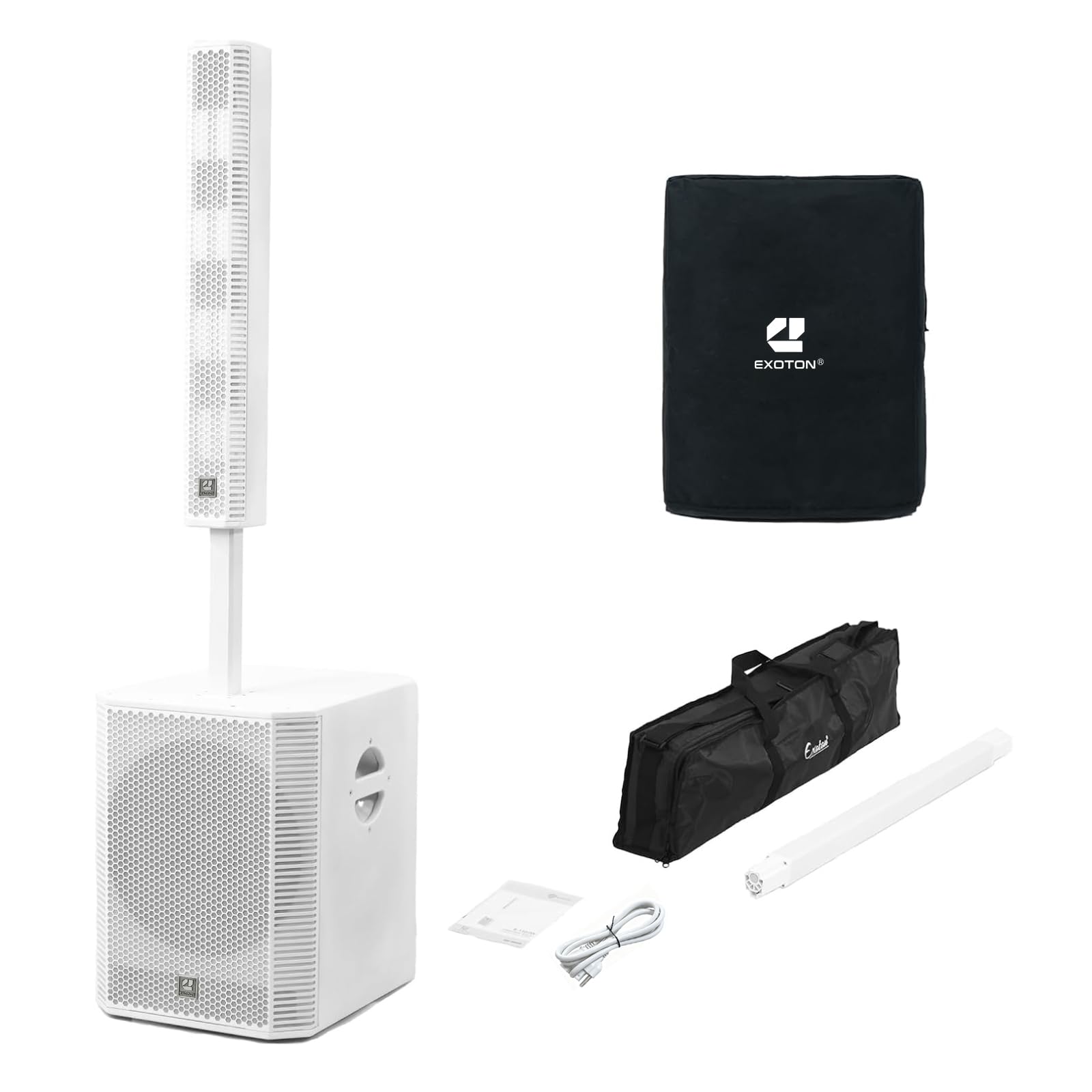 らいおん Amazon.com: EXOTON S-1503W Line Array Column DJ System with 15