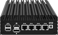 Vista 2 de Aparato de cortafuegos de 2.5GbE Mini PC, Intel N100 de 12ª generación (3.4 GHz) 4xIntel I226V Nics sin ventilador Mini enrutador de computadora