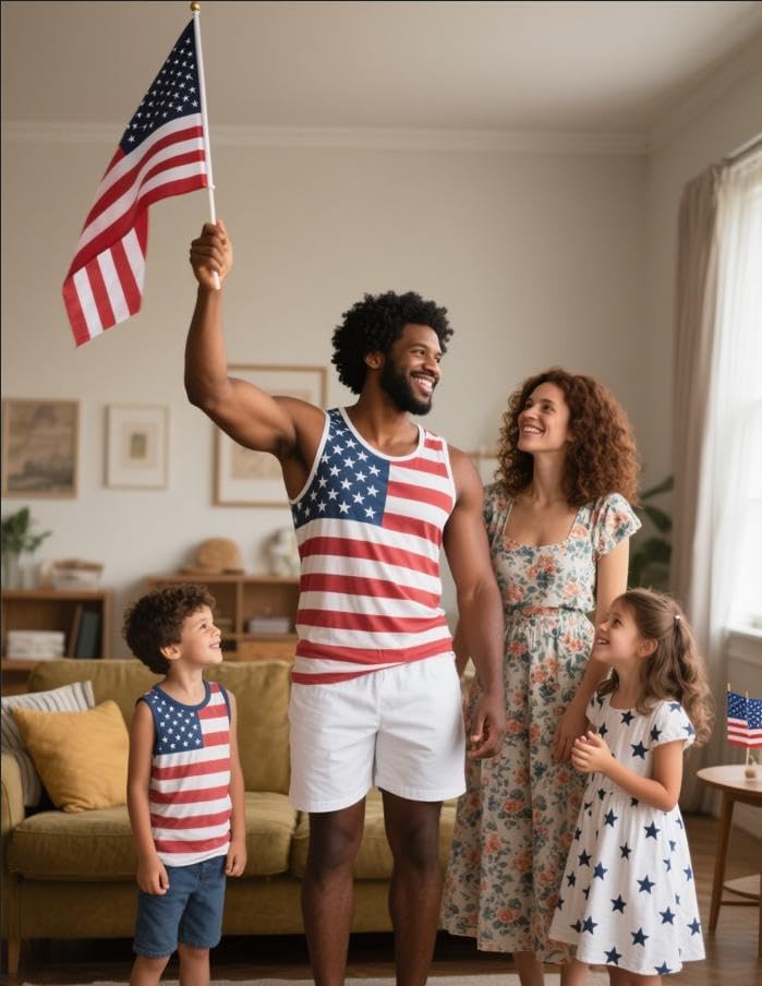 American Trends Mens Tank Tops Beach Summer Sleeveless Tee Shirts Hawaiian Muscle Graphic Tank Tops for Men - Image 3