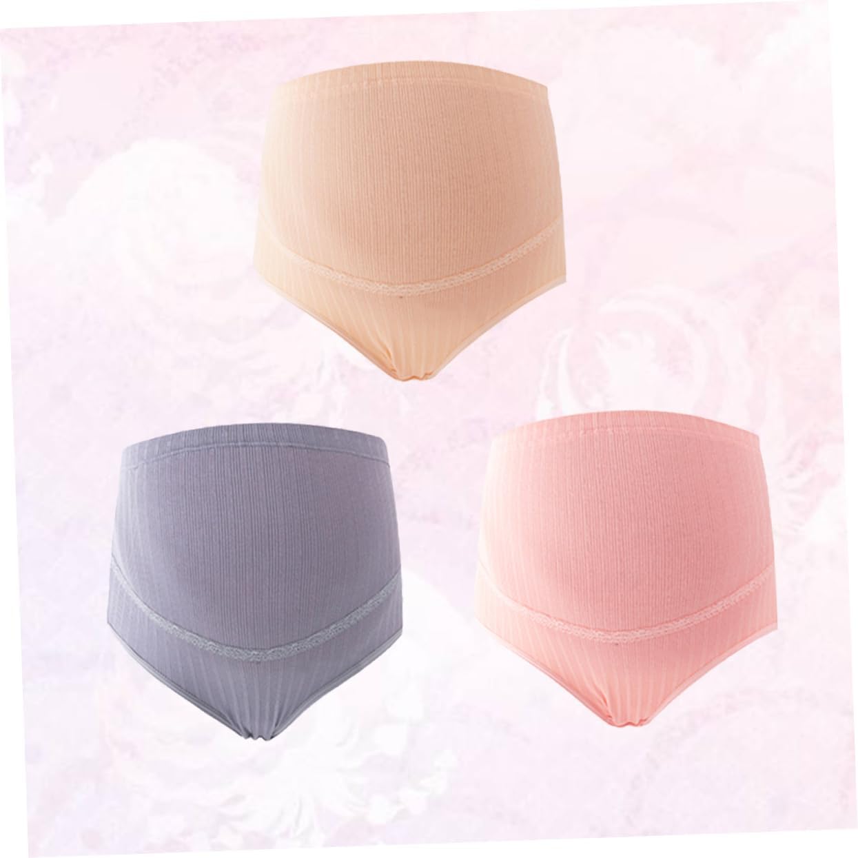 Pregnancy Maternity Underwear 3pcs Cotton High Waist Seamless Panties Random Color