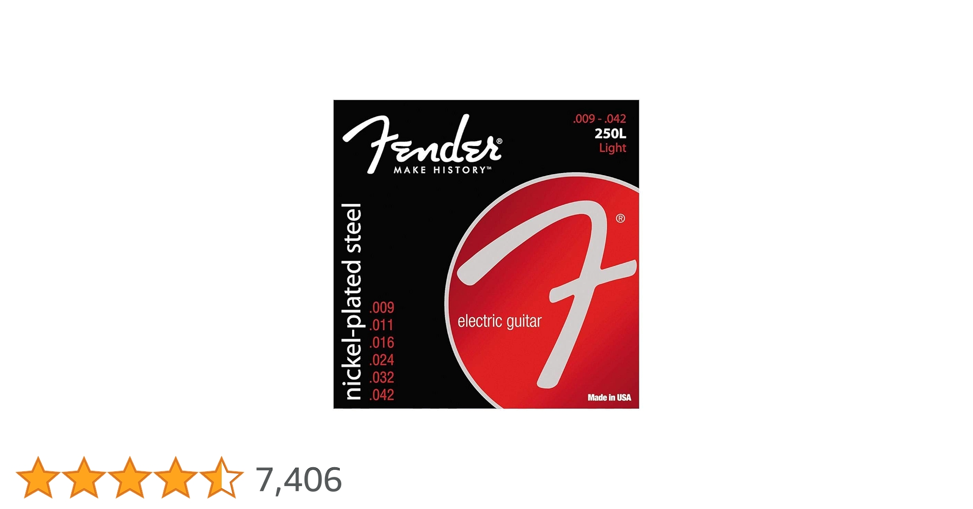 Amazon.co.jp: Fender エレキギター弦 Super 250 Guitar Strings