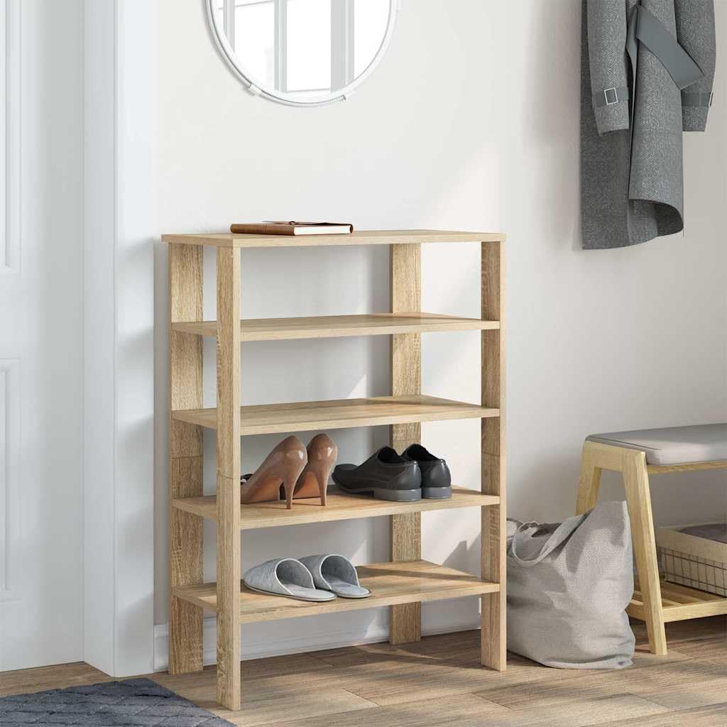 Stojak na buty dąb sonoma 61 x 32 x 87,5 cm drewno inżynieryjne