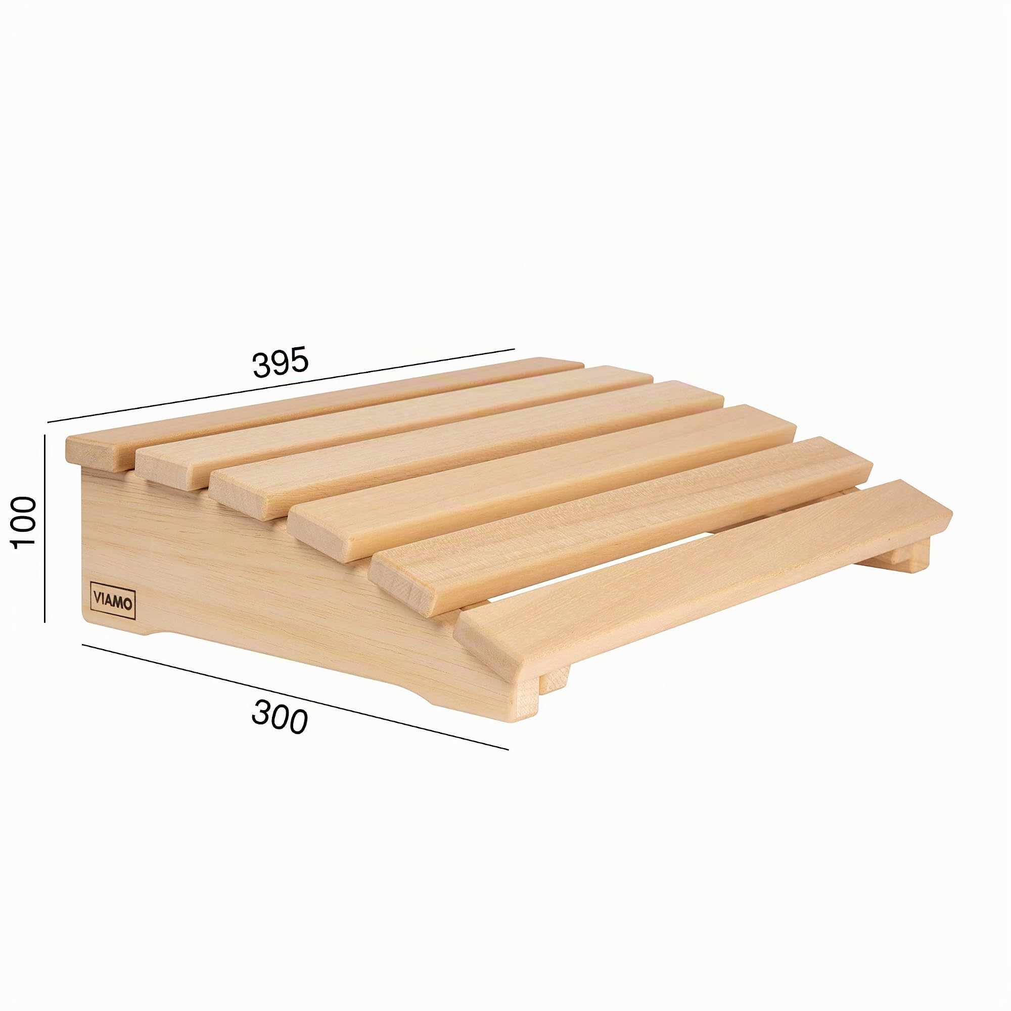 Lot de 2 appuie-têtes de sauna avec dossier incurvé en bois d'abachi - 39,5 x 30 cm
