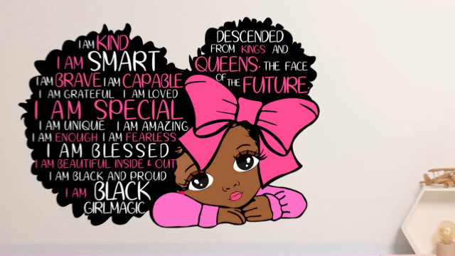 Vinilo Decorativo Yovkky Black Girl Magic 12.2 pulg miniatura 7
