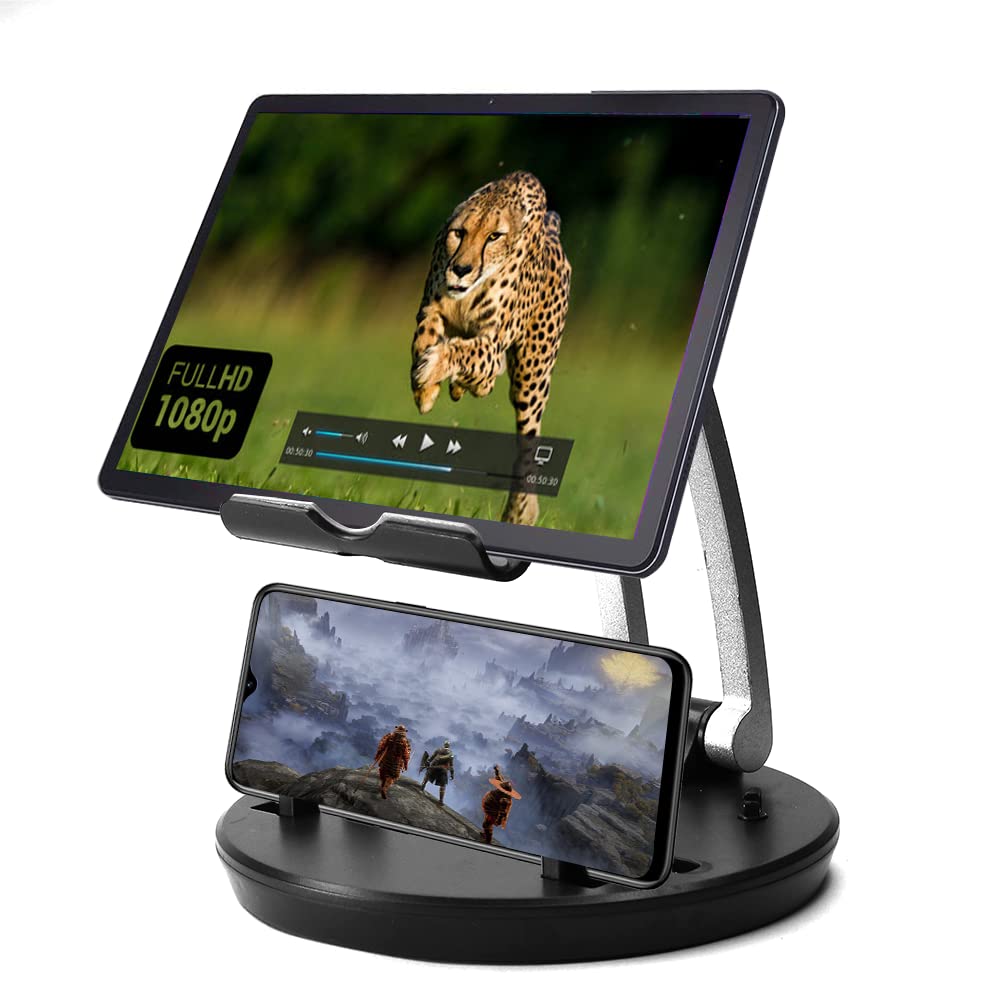 coku Adjustable Desktop Tablet Stand 2 in 1 Mobile Phone & Tablet Holder Sturdy & Heavy Metal Base with Cable Organizer Clips for Tab, Tablet & Smartphone (B0B65DJFKC) Amazon Price History, Amazon Price Tracker