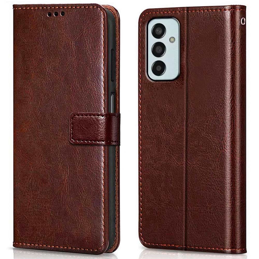 WOW IMAGINE Shock Proof Flip Cover Back Case Cover for Samsung Galaxy F13 | M13 4G (Flexible | Leather Finish | Card Pockets Wallet & Stand | Chestnut Brown) (B0B5PLRMTB) Amazon Price History, Amazon Price Tracker