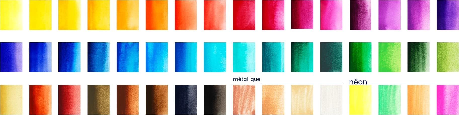 Kit Aquarelle 48 Couleurs Avec Pinceau Et Palette – Set Complet Pour Enfants, Débutants, Artistes, Étudiants – Compact Et Portable